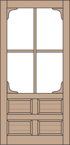 Model 428 Wood Screen Door