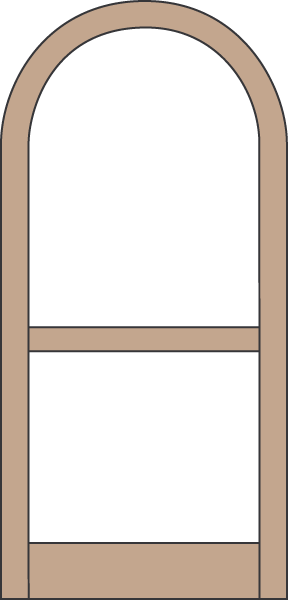 Model A102 Wood Screen Door