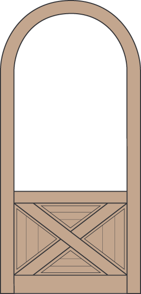 Model A129 Wood Screen Door