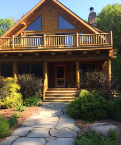 Cabin Wood Screen Storm Door, Model 360PT in Doug Fir Wood with Interchangeable Screen & Glass