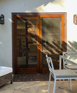 3600-P Simple Wood Screen Door in Mahogany Wood, Stained.
