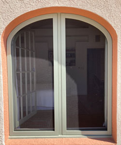 Custom Elliptical Arch Top Wood Window Screens